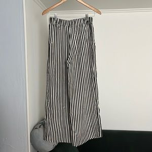 Everlane striped silk palazzo pants